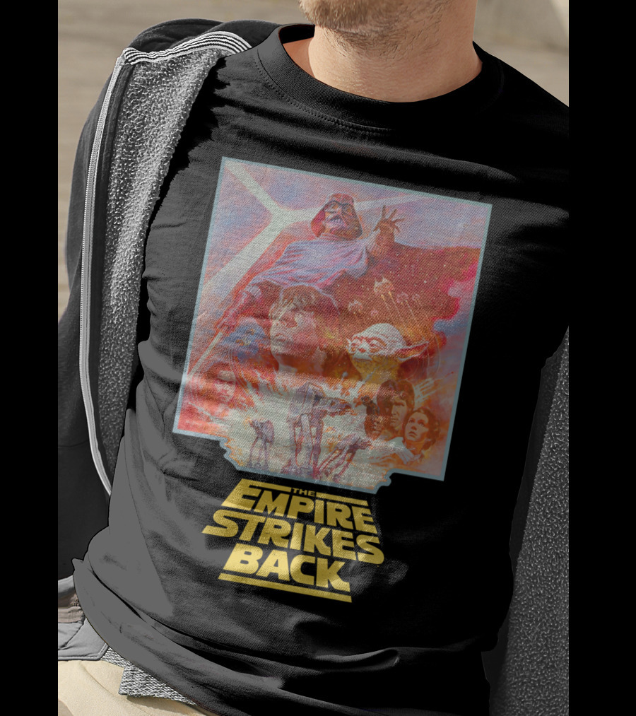 Star Wars The Empire Strikes Back Darth Vader Luke Skywalker Yoda AT-AT Walkers T-Shirt