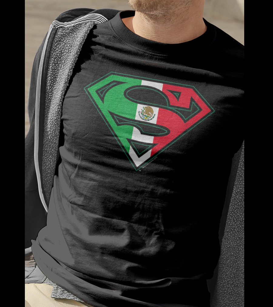 Superman Mexican Flag Emblem T-Shirt