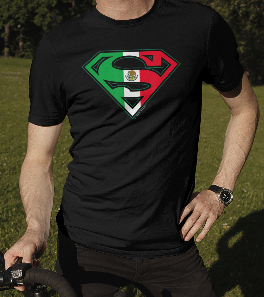 Superman Mexican Flag Emblem T-Shirt