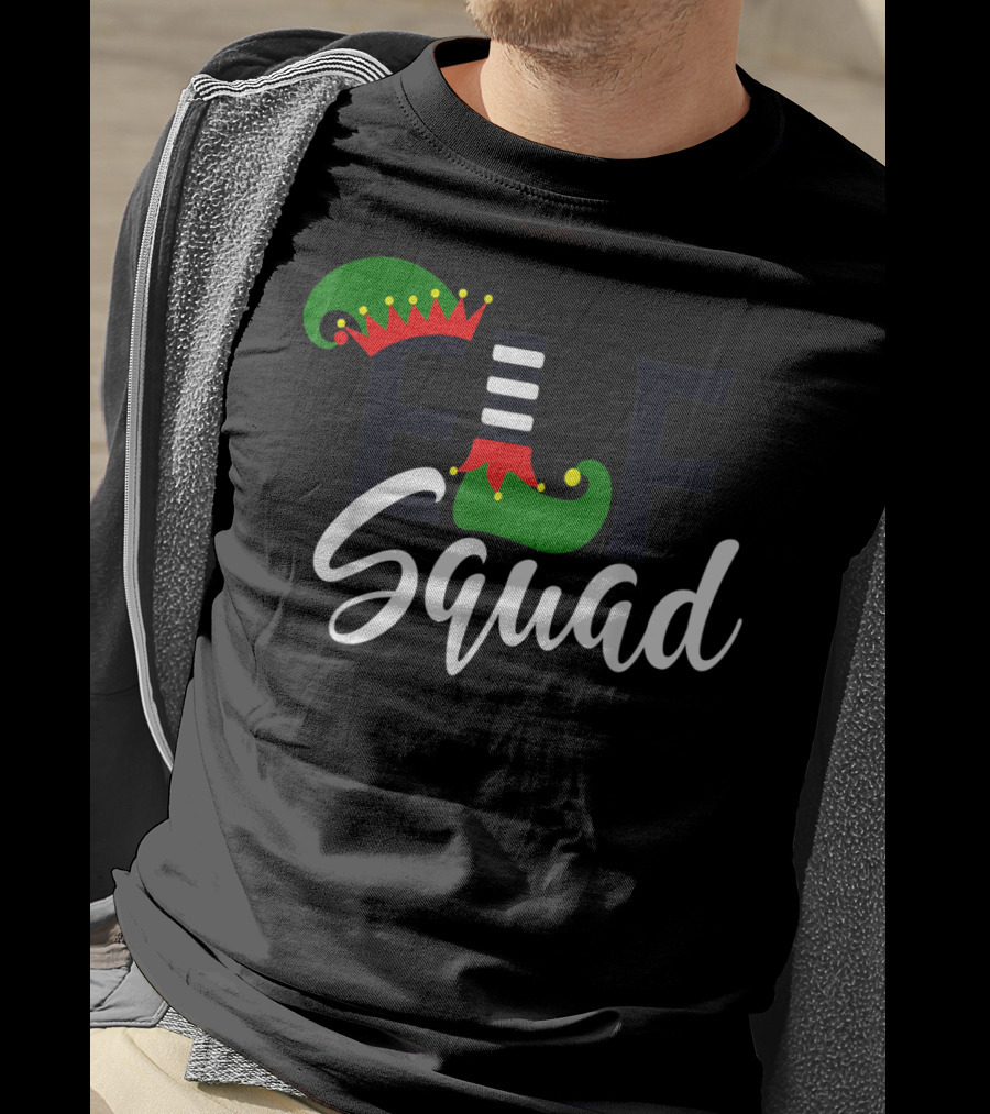 Teachers Elf Squad Christmas Holiday Team Fun T-Shirt