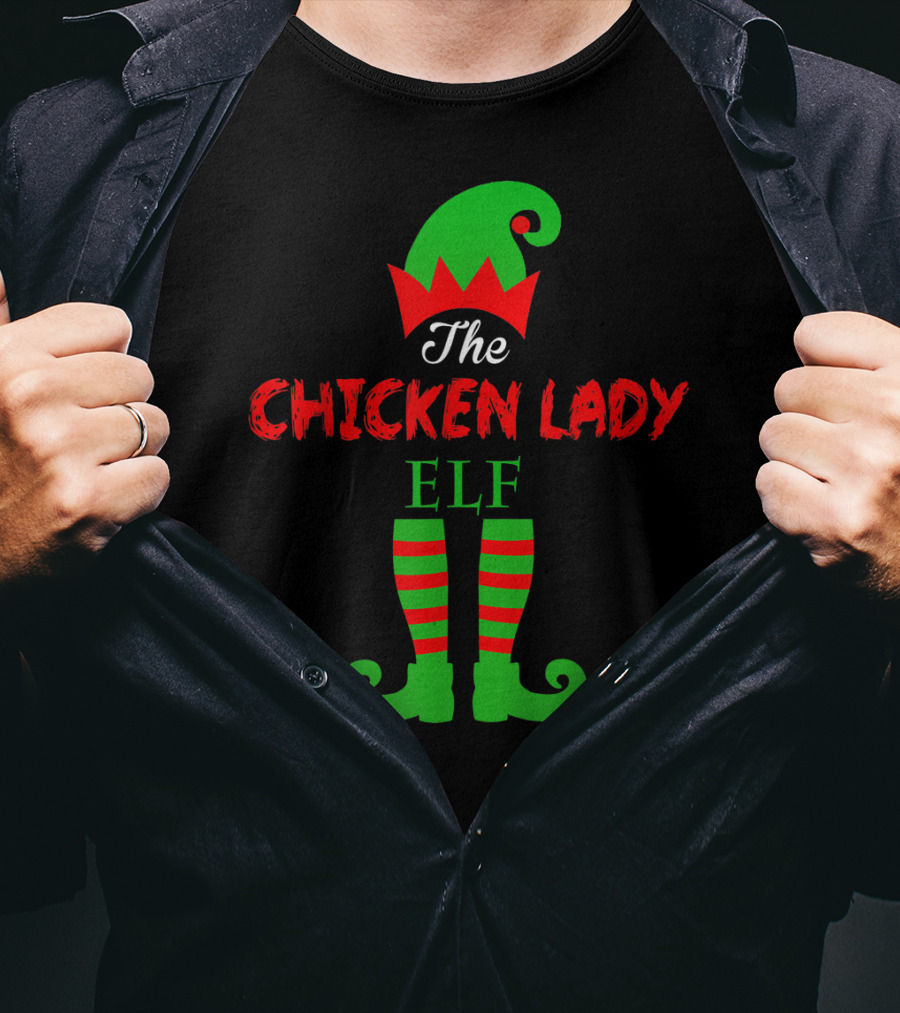 The Chicken Lady Elf T-Shirt