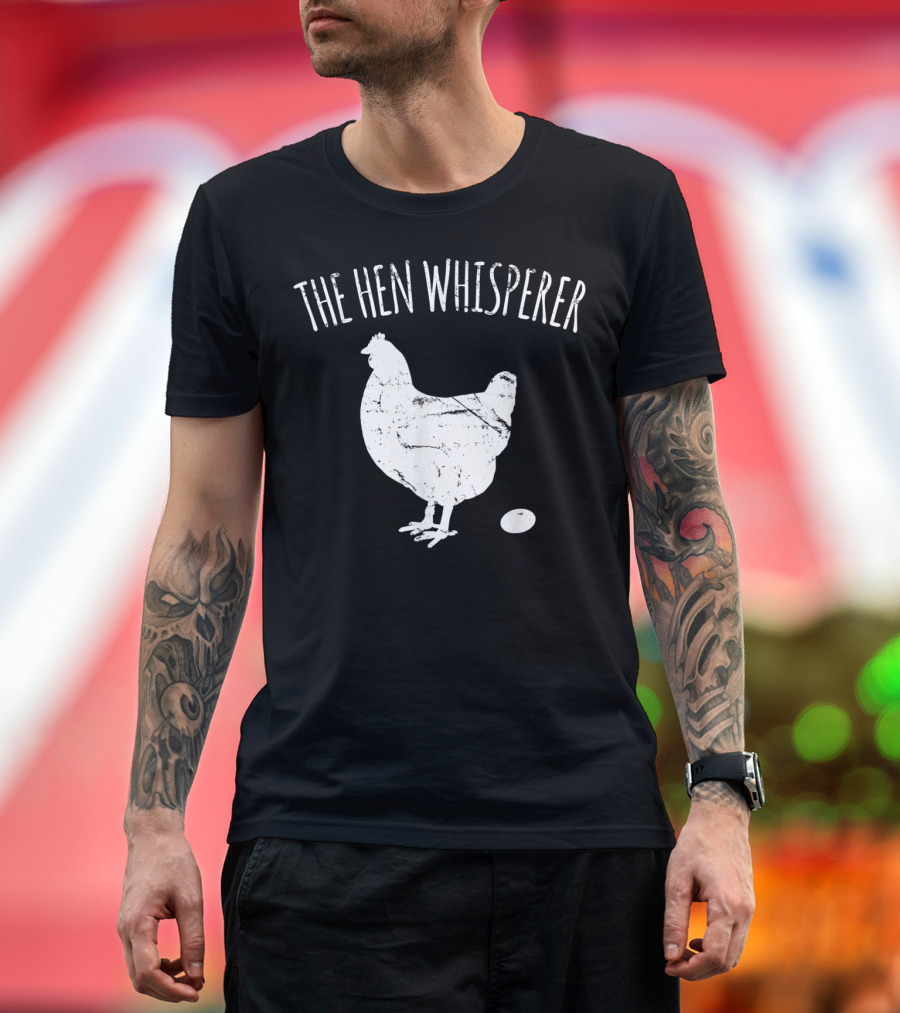 The Hen Whisperer Chicken Silhouette with Egg T-Shirt