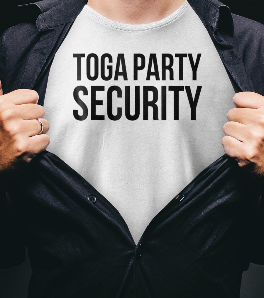 Toga Party Security College Halloween Party T-Shirt