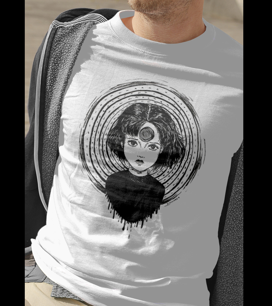 Uzumaki Junji Ito Horror Manga Spiral Hypnosis Anime T-Shirt