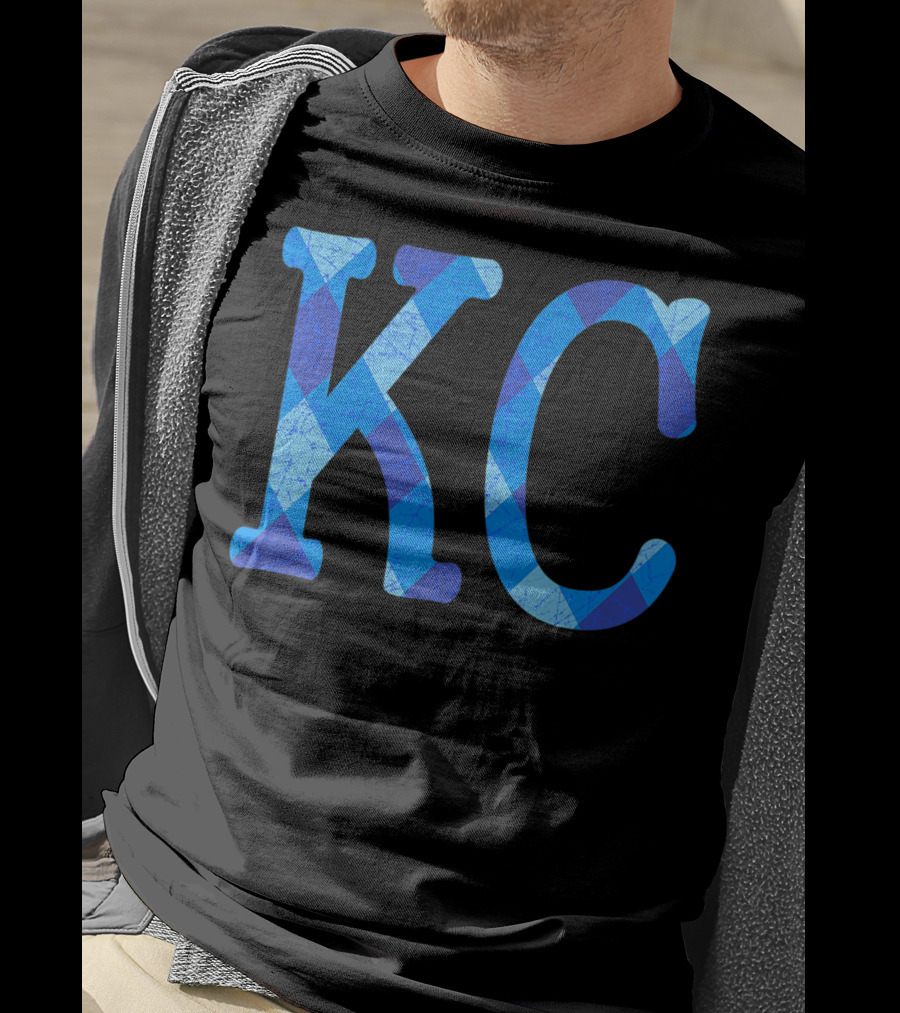 Vintage Royal Blue KC Kansas City Fan Gear T-Shirt