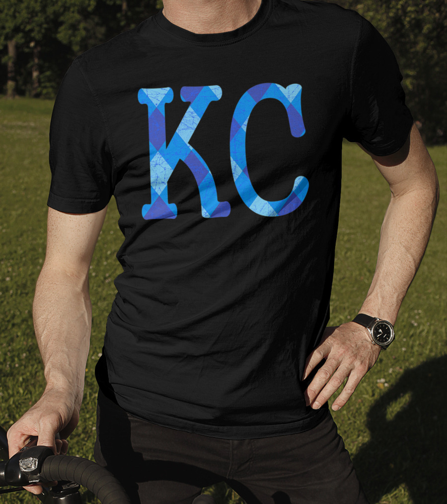 Vintage Royal Blue KC Kansas City Fan Gear T-Shirt