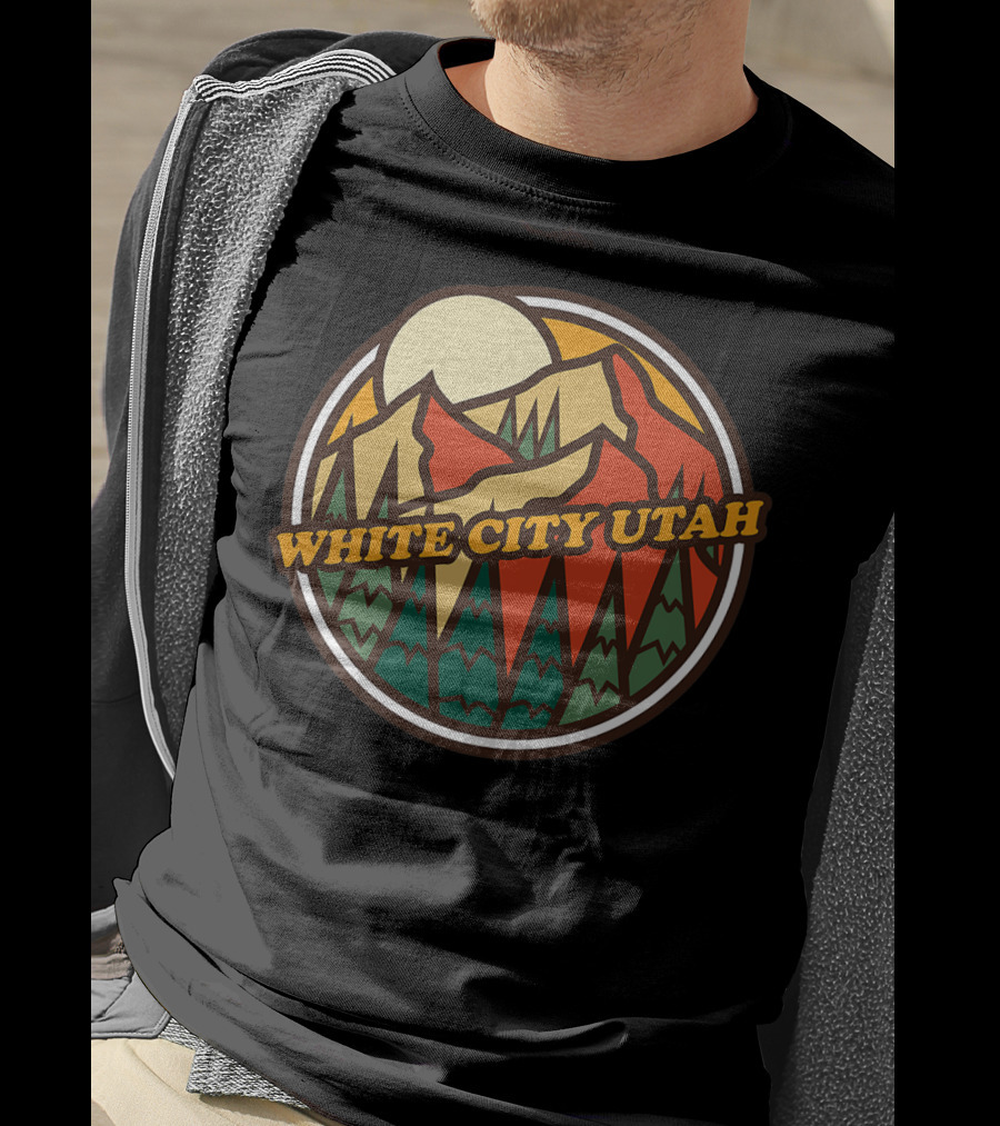 White City Utah Vintage Mountain Hiking T-Shirt
