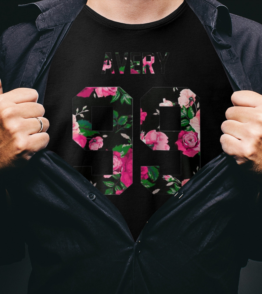 Avery 99 Floral Pattern Jack Avery Merchandise T-Shirt