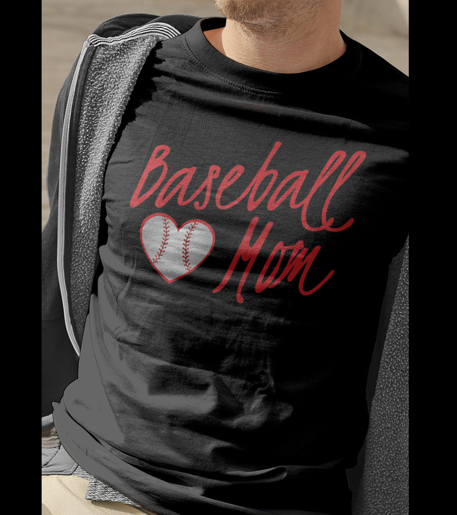 Baseball Mom Heartball T-Shirt
