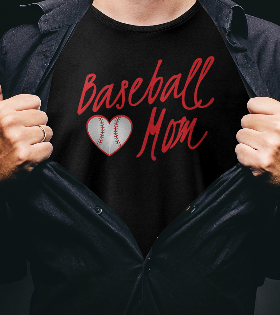 Baseball Mom Heartball T-Shirt