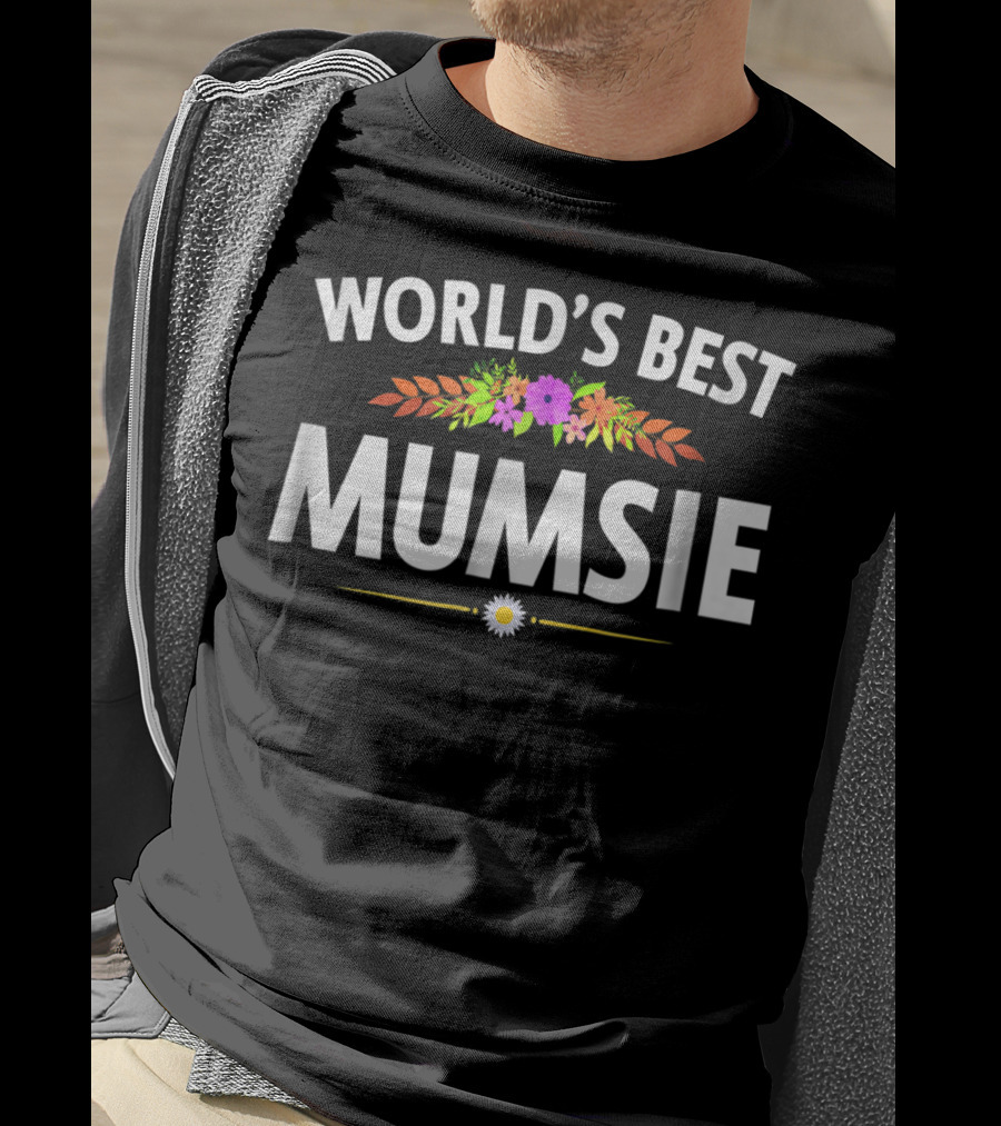 World's Best Mumsie Floral Accents T-Shirt