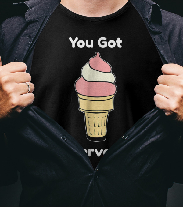 You Got Served Ice Cream Cone Swirl T-Shirt
