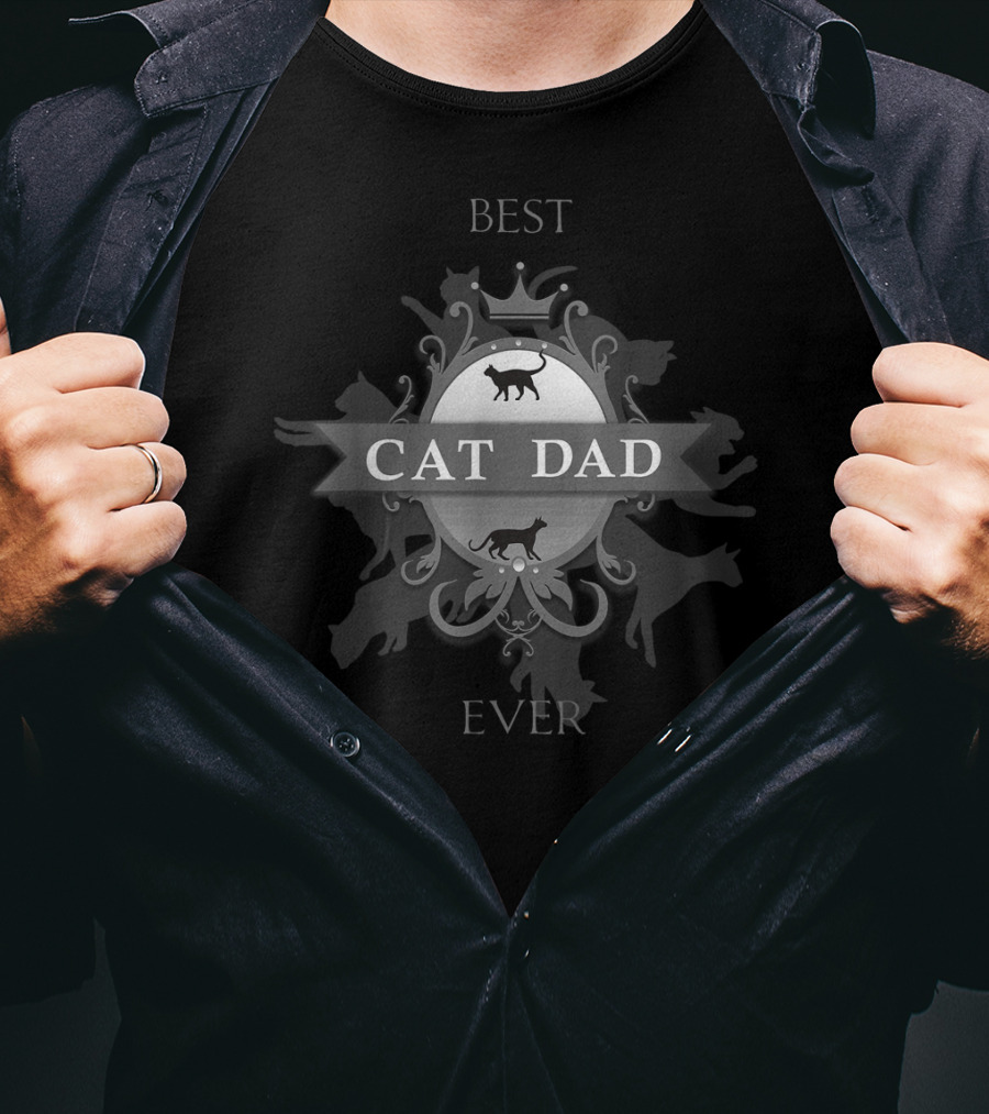 Best Cat Dad Ever Classic Cute Kitty Father T-Shirt