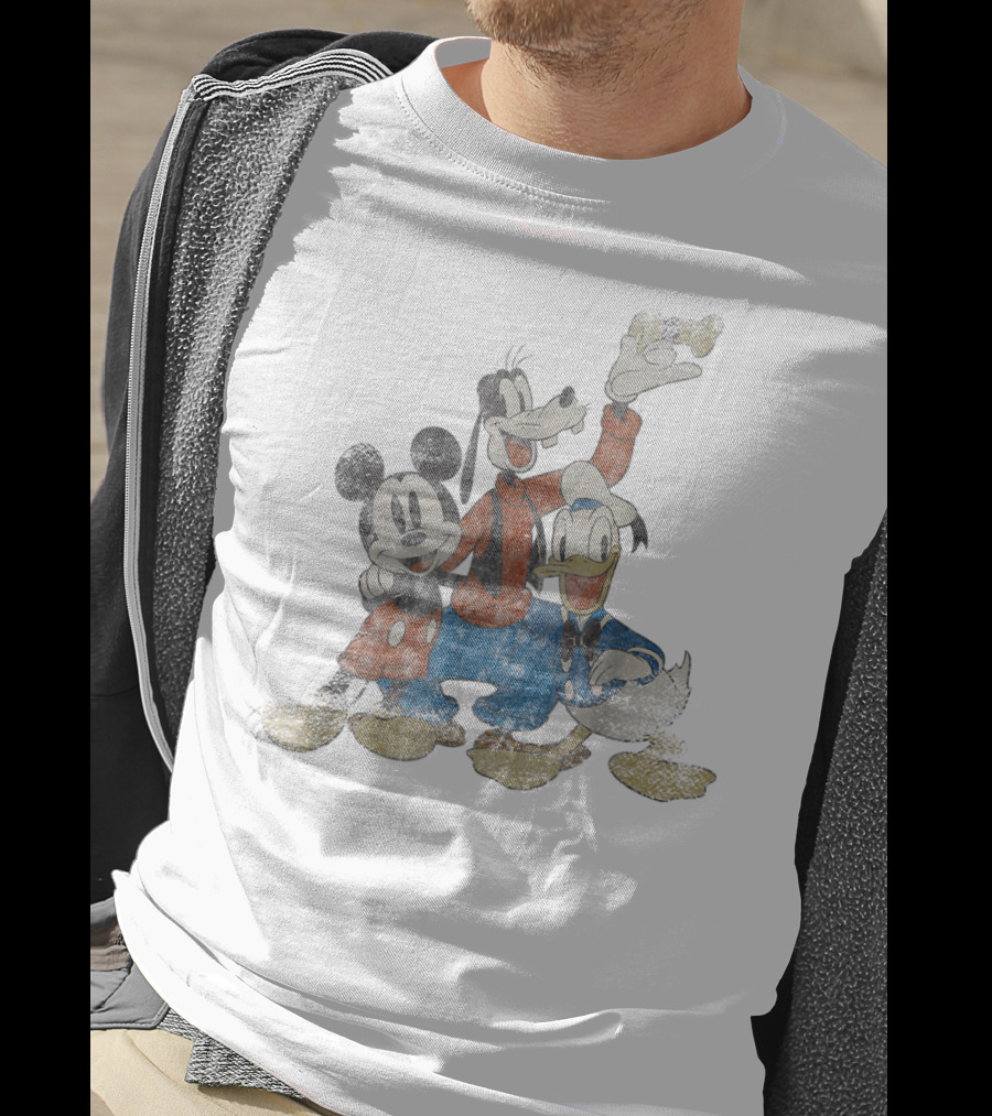 Disney Classic Friends Mickey Goofy Donald T-Shirt