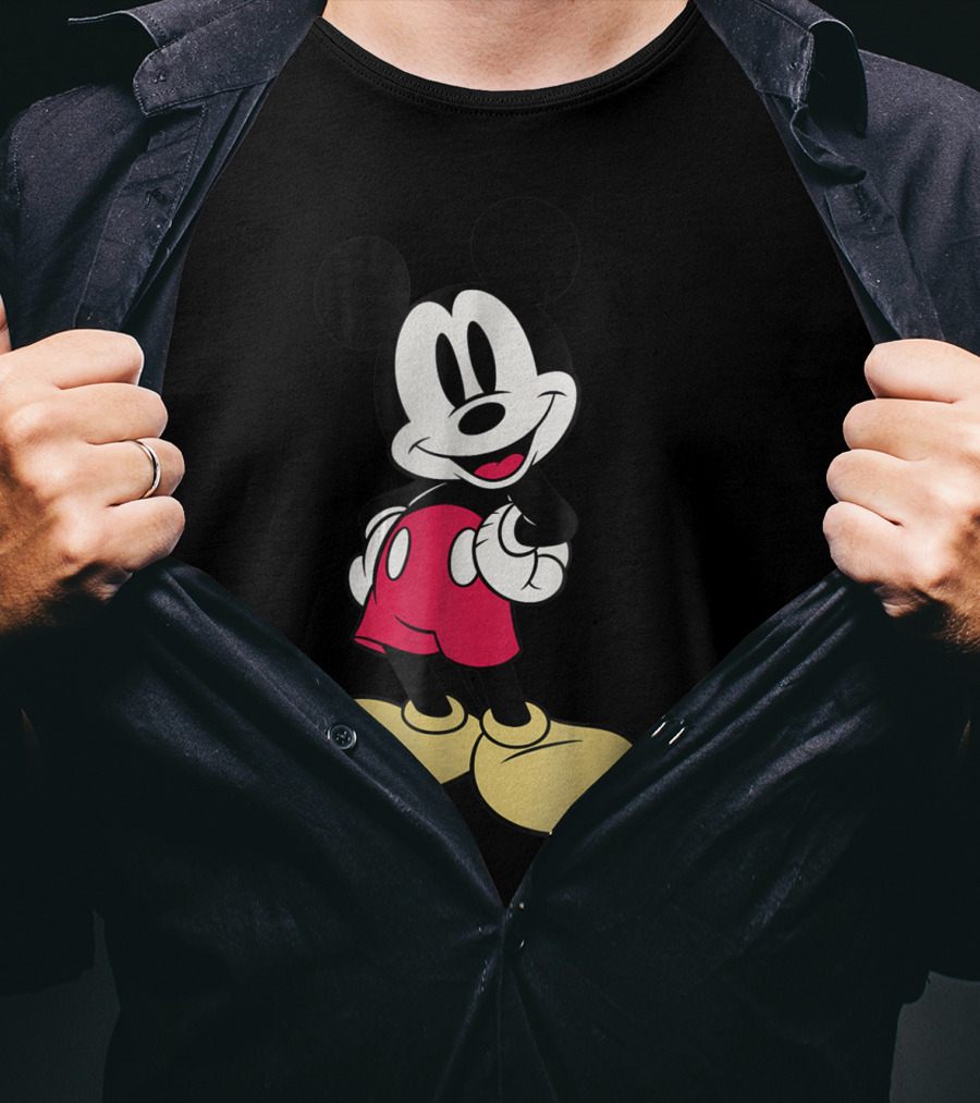 Disney Classic Mickey Mouse 1 XP Vintage Style Retro T-Shirt