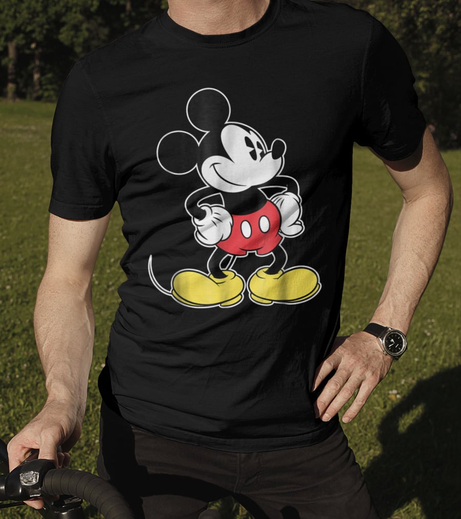 Disney Classic Mickey Mouse Iconic Red Shorts And Yellow Shoes T-Shirt