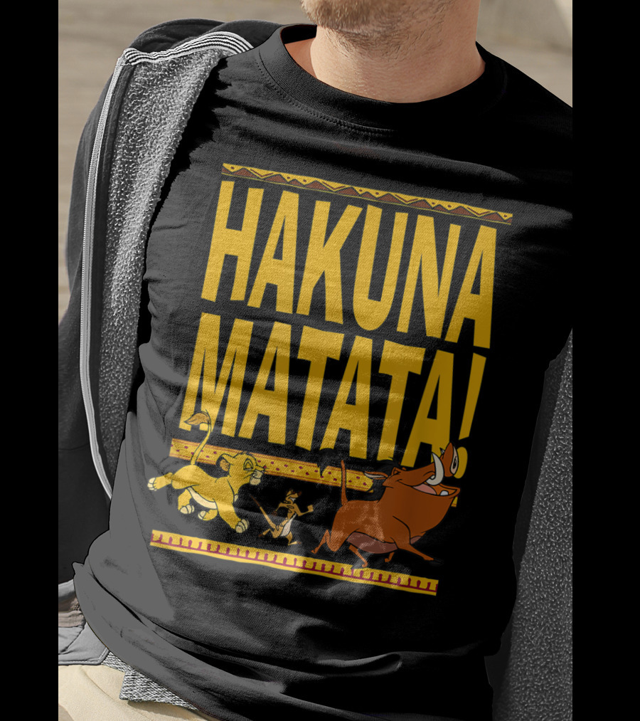 Hakuna Matata Lion King Simba Timon Pumbaa Disney Classic T-Shirt