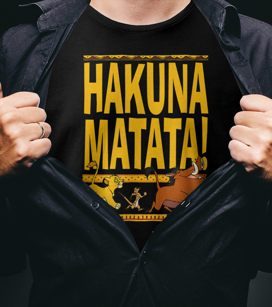 Hakuna Matata Lion King Simba Timon Pumbaa Disney Classic T-Shirt