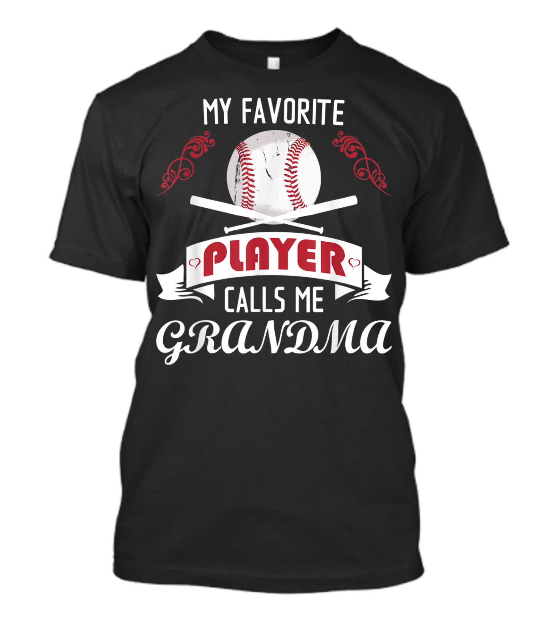 My Favorite Player Baseball Grandma T-Shirt