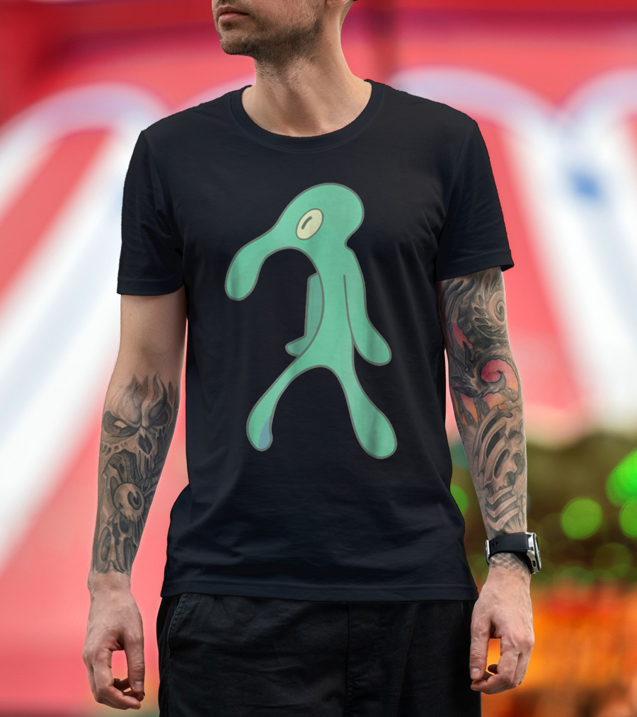 Bold and Brash Squidward Painting Meme T-Shirt