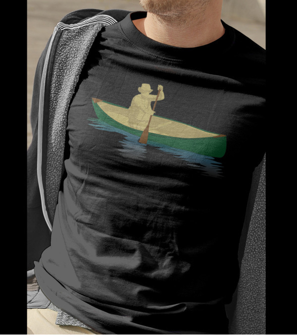 Canoeing Adventure Single Blade Paddle Canoe Man T-Shirt