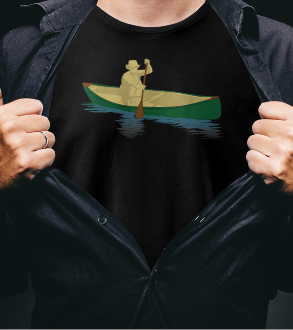 Canoeing Adventure Single Blade Paddle Canoe Man T-Shirt