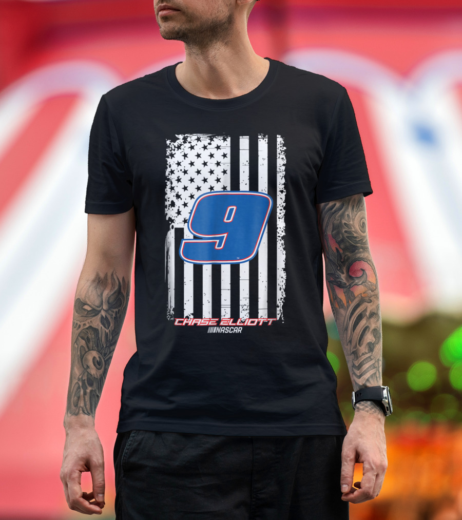 Chase Elliott NASCAR Number 9 American Pride T-Shirt
