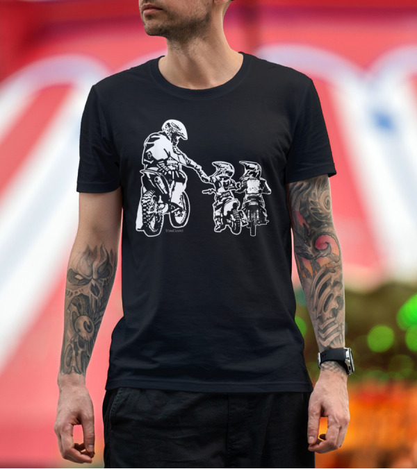 Premium T-Shirt: Cool Dad Dirt Bike Rider Motocross Tom Giant T-Shirt Cool Dad Dirt Bike Rider Motocross Tom Giant T-Shirt