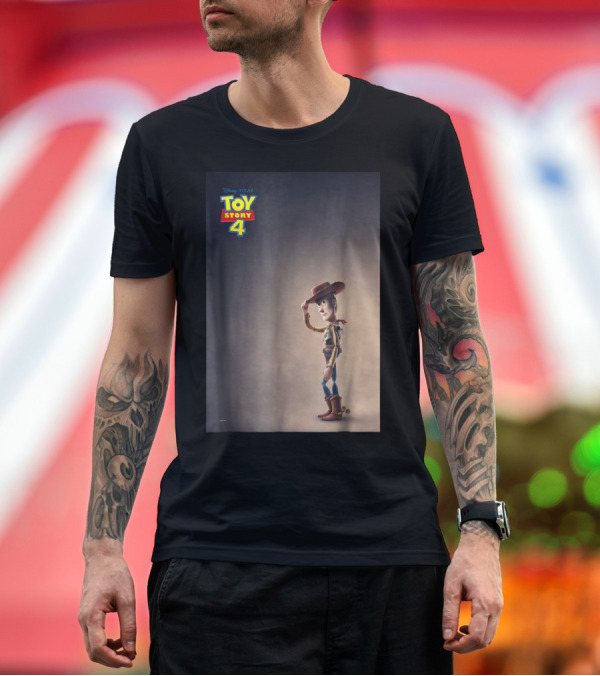 Premium T-Shirt: Disney Pixar Toy Story 4 Movie Woody Saluting T-Shirt Disney Pixar Toy Story 4 Movie Woody Saluting T-Shirt