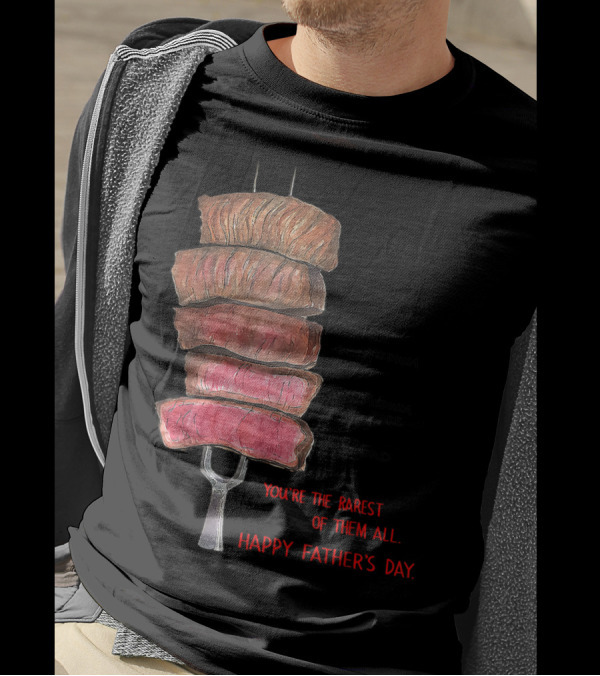 Funny BBQ You're The Rarest Of Them All Happy Father's Day Meat Skewer T-Shirt
