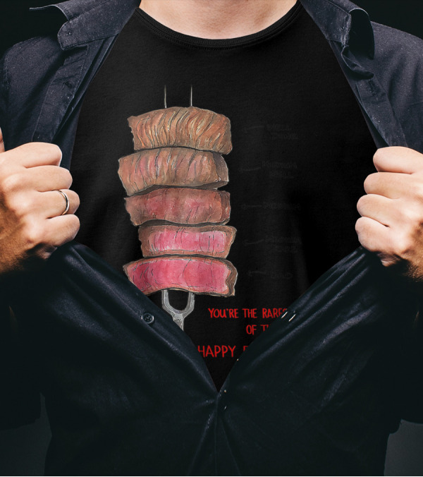 Funny BBQ You're The Rarest Of Them All Happy Father's Day Meat Skewer T-Shirt