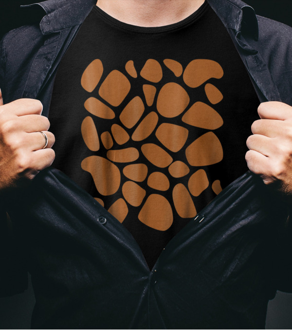 Giraffe Print Pattern Trick Or Treat Jungle T-Shirt