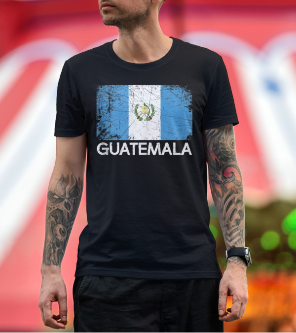 Premium T-Shirt: Guatemalan Flag Vintage Style Made In Guatemala Guatemala T-Shirt Guatemalan Flag Vintage Style Made In Guatemala Guatemala T-Shirt