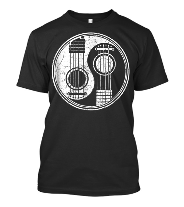 Guitar Yin Yang Pick Strings T-Shirt