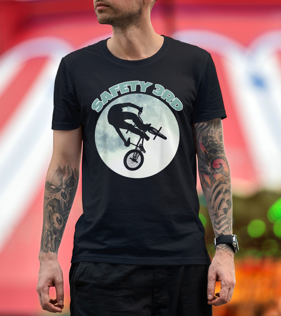 SAFETY 3RD BMX Bicycle Racing Stunt T-Shirt