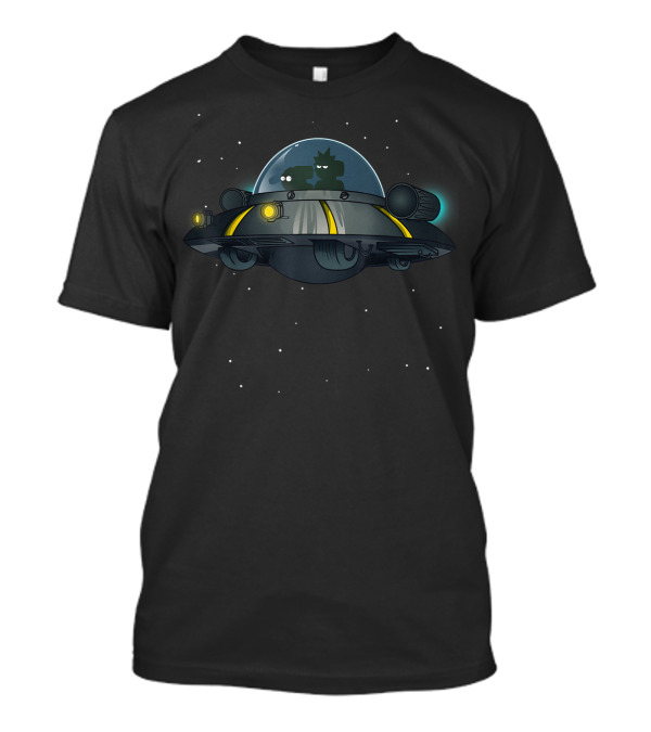 Mademark X Rick And Morty Spaceship Journey T-Shirt