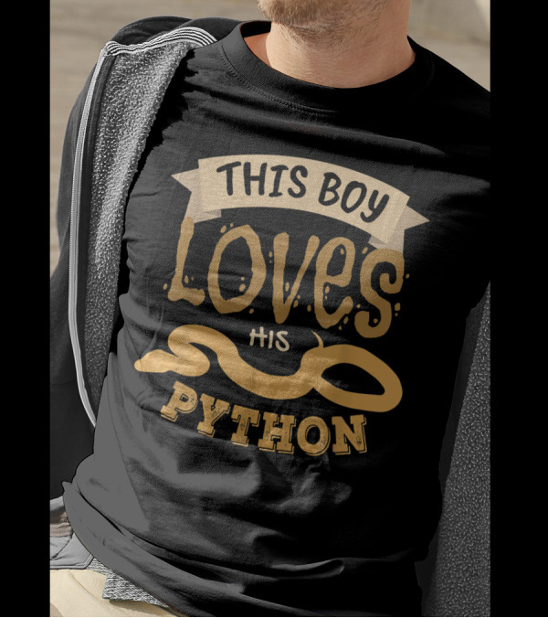 This Boy Loves His Python T-Shirt