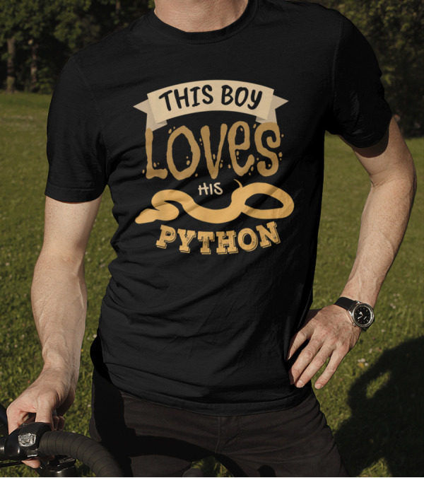 This Boy Loves His Python T-Shirt