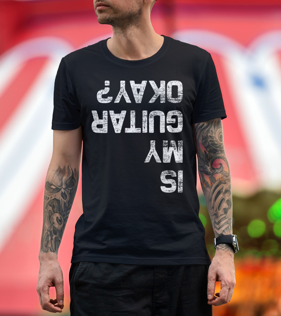 Vintage Is My Guitar Okay Guitarist Music T-Shirt