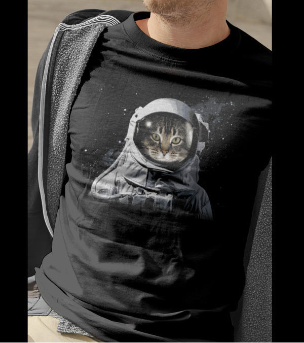 Catronaut Cat Astronaut Deep In Space Cosmic Adventure T-Shirt