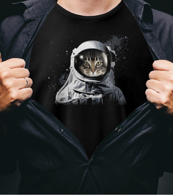 Catronaut Cat Astronaut Deep In Space Cosmic Adventure T-Shirt