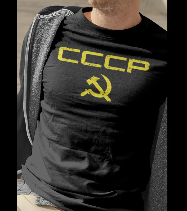 CCCP Vintage Soviet Union USSR Hammer And Sickle T-Shirt