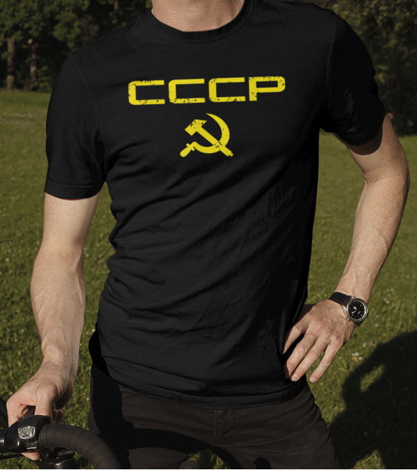 CCCP Vintage Soviet Union USSR Hammer And Sickle T-Shirt