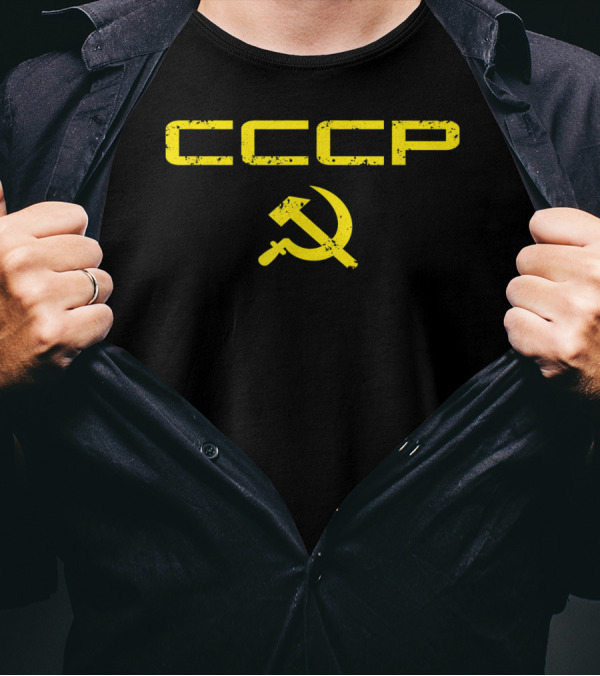 CCCP Vintage Soviet Union USSR Hammer And Sickle T-Shirt