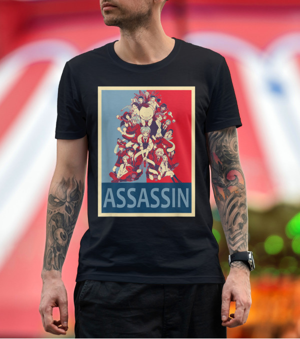 Premium T-Shirt: Assassination Classroom Anime Character Collage T-Shirt Assassination Classroom Anime Character Collage T-Shirt