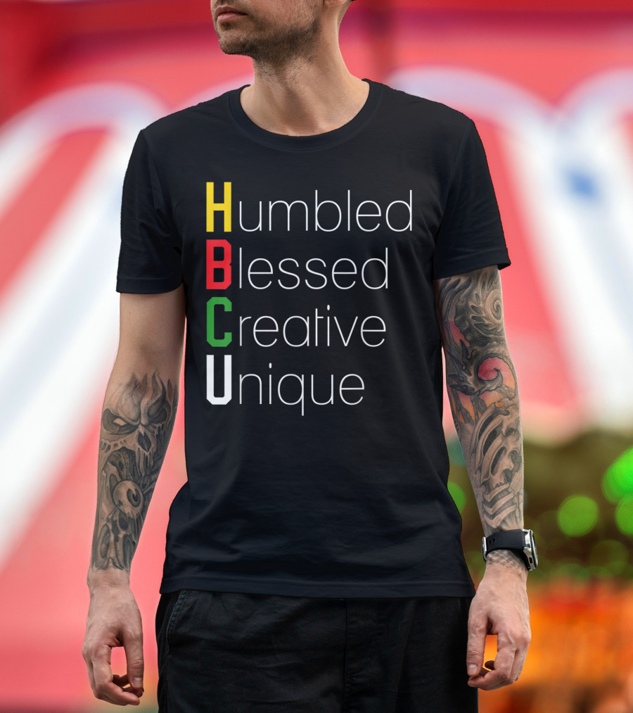 HBCU Humbled Blessed Creative Unique African T-Shirt