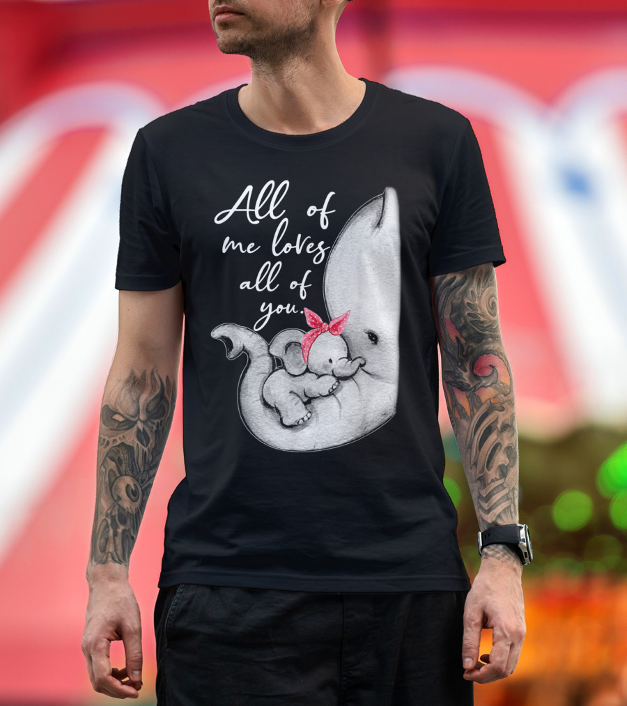 All Of Me Loves All Of You Elephant Mother Mama T-Shirt