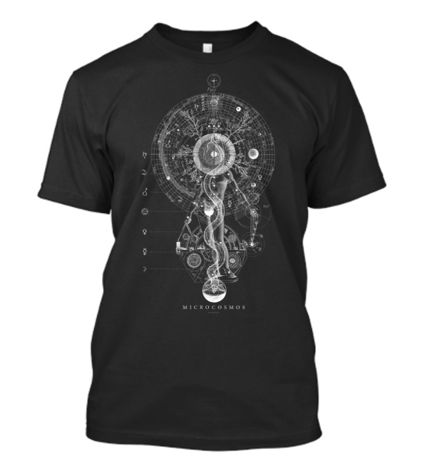 MICROCOSMOS GODHEAD Zodiac Sacred Geometry Cosmic Symbology T-Shirt