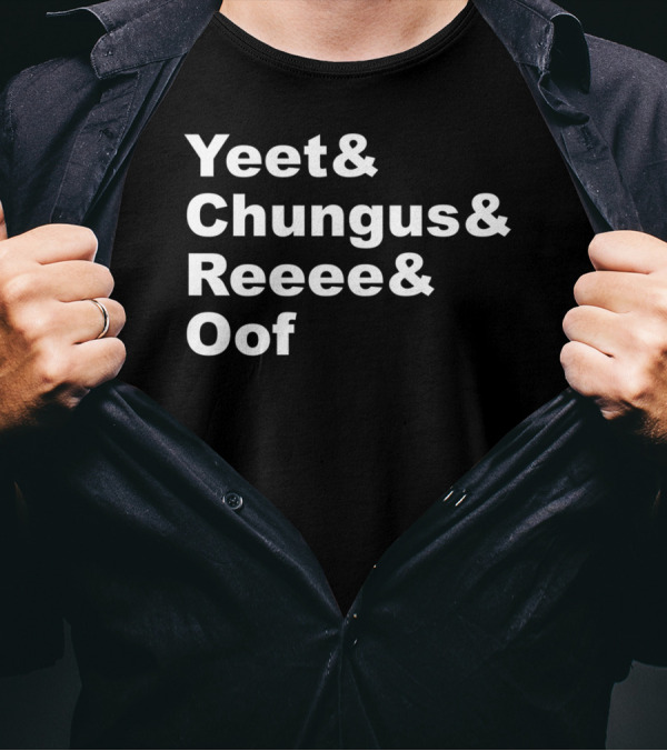 Yeet Chungus Reeee Oof Dank Meme Icons T-Shirt