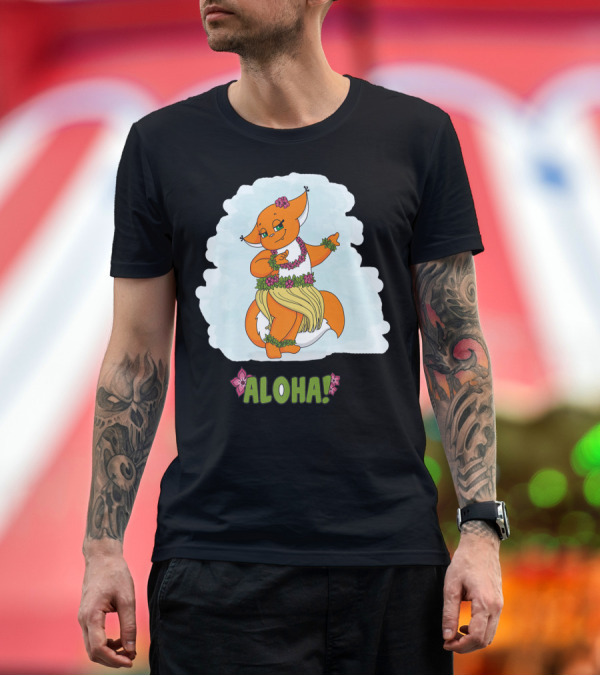 Premium T-Shirt: Aloha Cool Hawaiian Squirrel Hula Dance Aloha T-Shirt Aloha Cool Hawaiian Squirrel Hula Dance Aloha T-Shirt